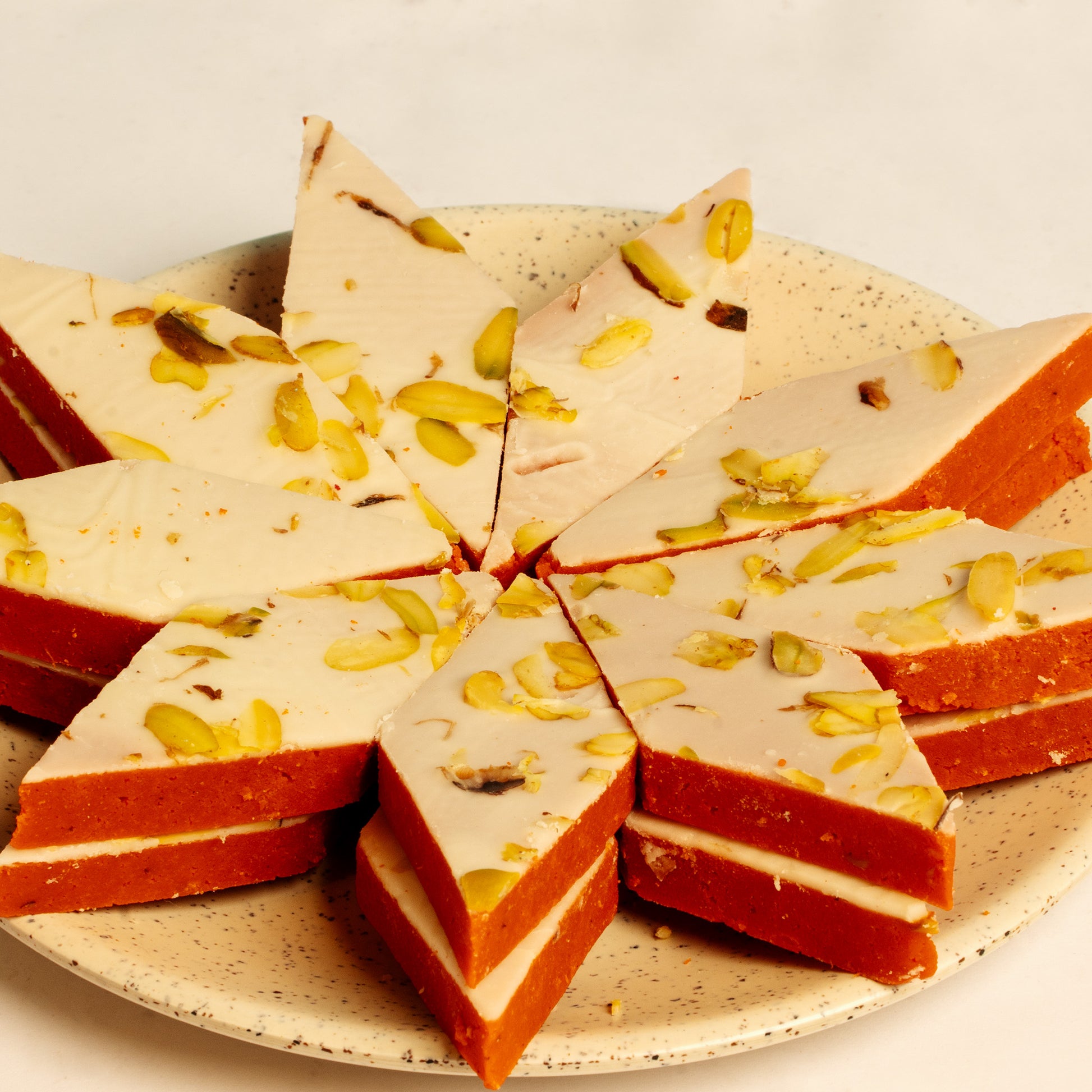 Orange Kaju Katli
