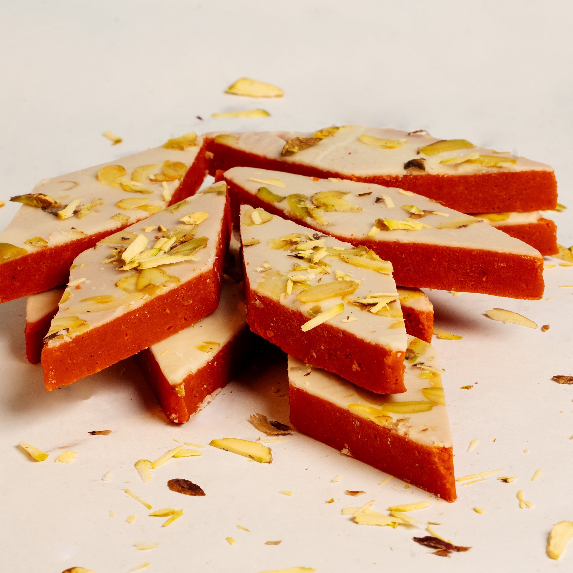 Orange Kaju Katli