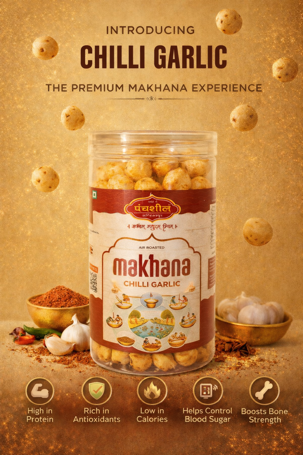 Chilli Garlic Makhana