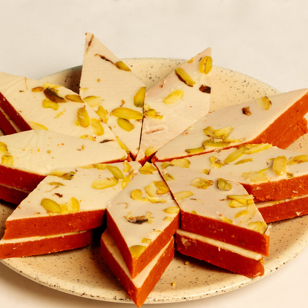 Orange Kaju Katli